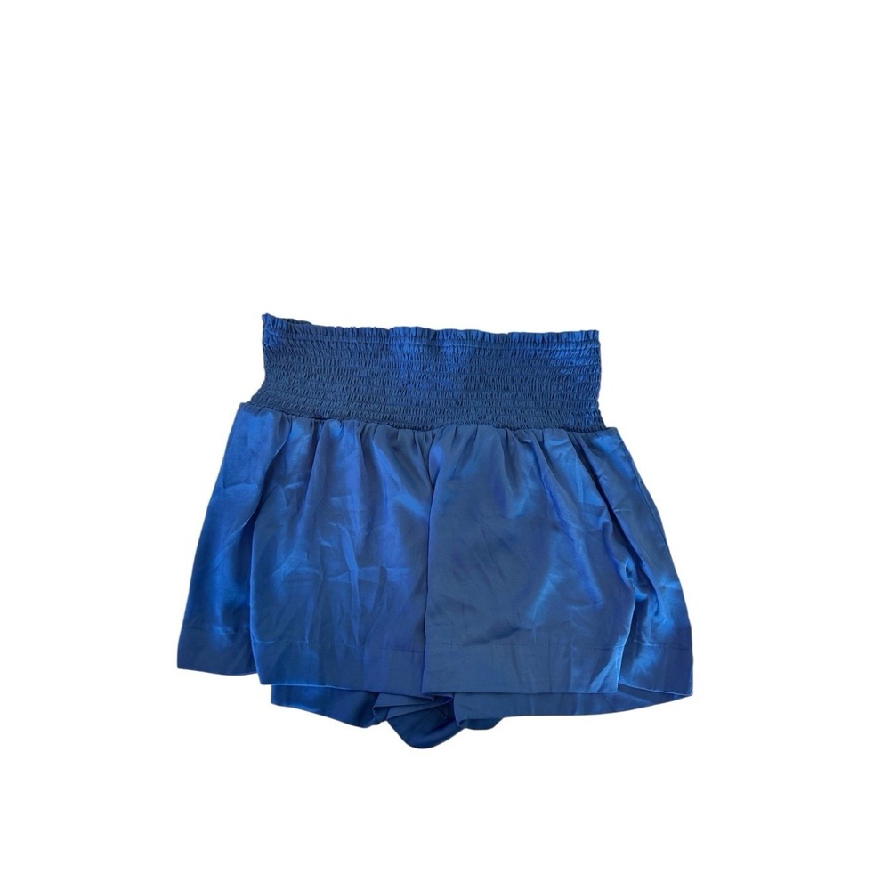 TCEC Bailey Smocked Skort Blue Women Large NWT High Waist Athletic Mini Skirt